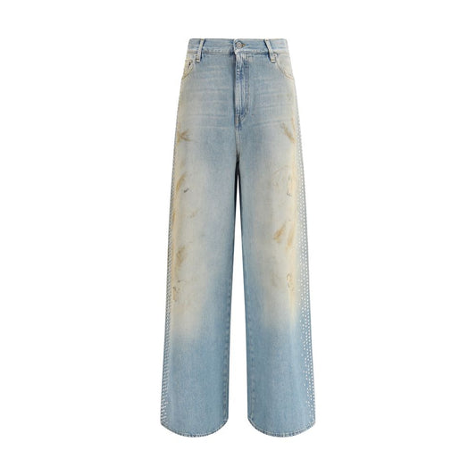 Golden Goose Hellblaue Boyfriend-Jeans aus Baumwolle