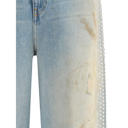 Golden Goose Hellblaue Boyfriend-Jeans aus Baumwolle