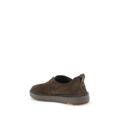 Santoni Slip-On-Sneakers aus Wildleder