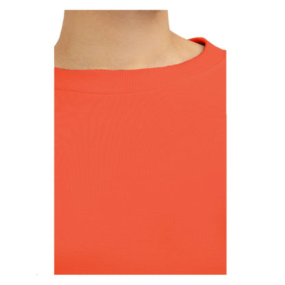 Balmain Orangefarbener Baumwollpullover für Herren