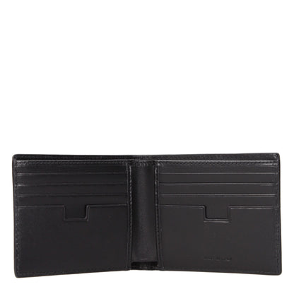 Testoni Black Leather Wallet