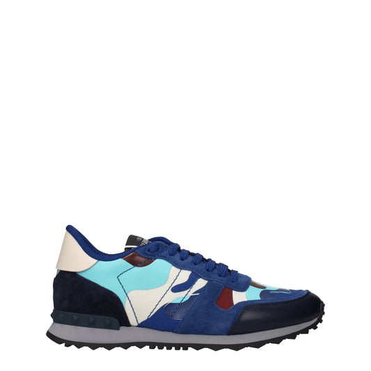 Valentino Garavani – Sportliche Sneakers aus blauem Leder