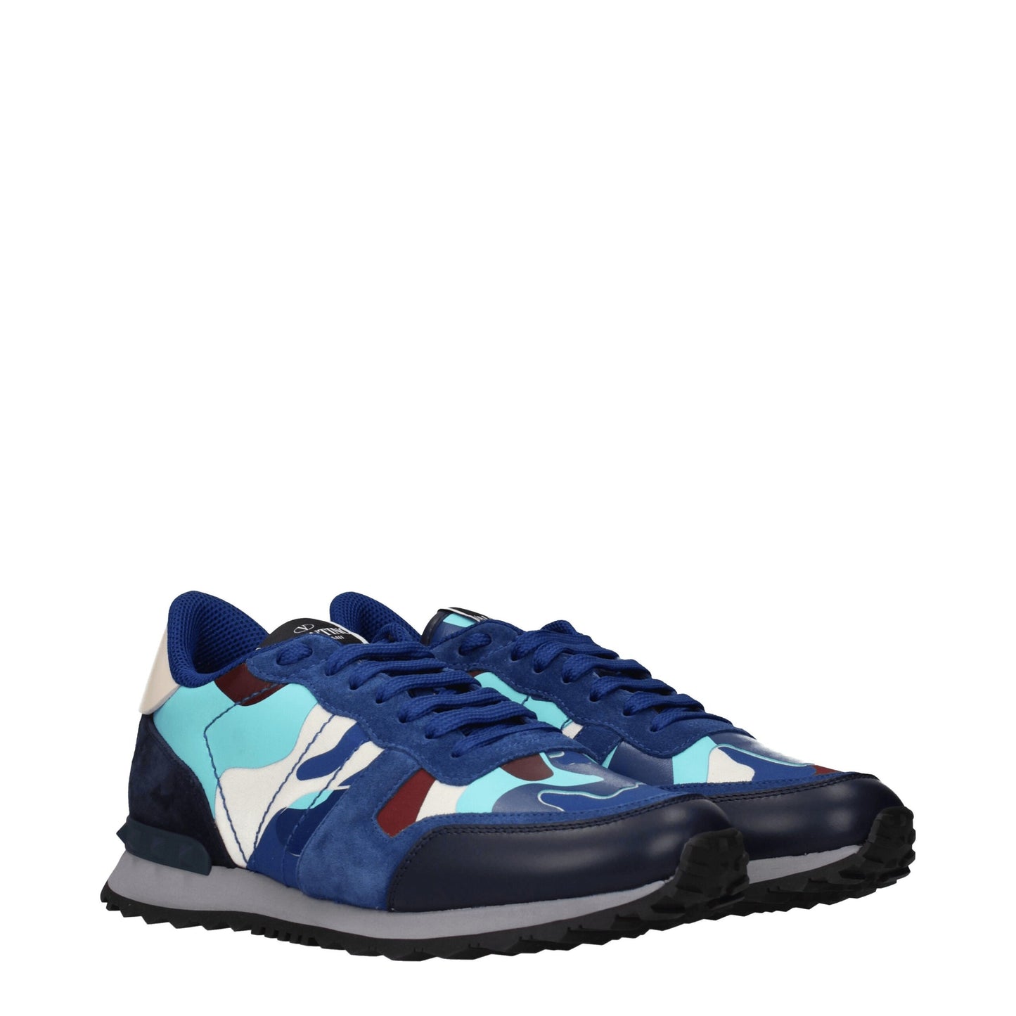 Valentino Garavani – Sportliche Sneakers aus blauem Leder