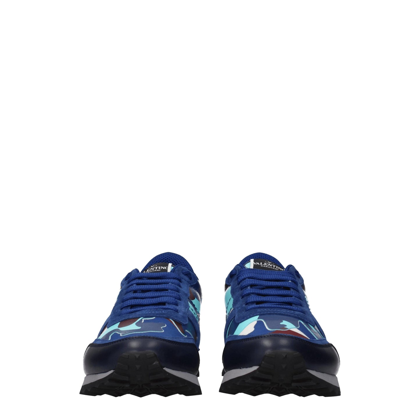 Valentino Garavani – Sportliche Sneakers aus blauem Leder