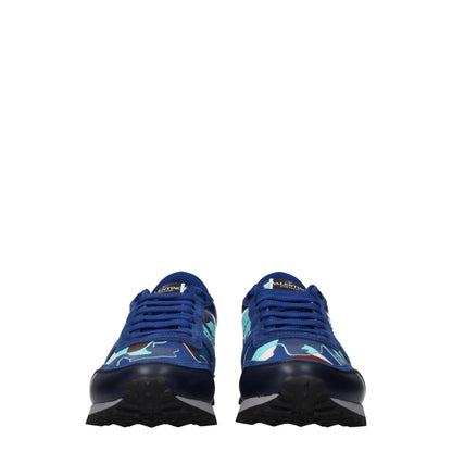 Valentino Garavani – Sportliche Sneakers aus blauem Leder