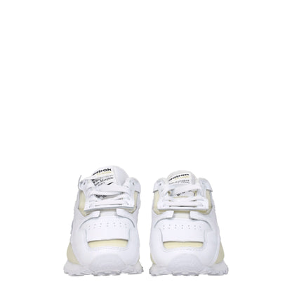Maison Margiela White Leather Athletic Sneakers