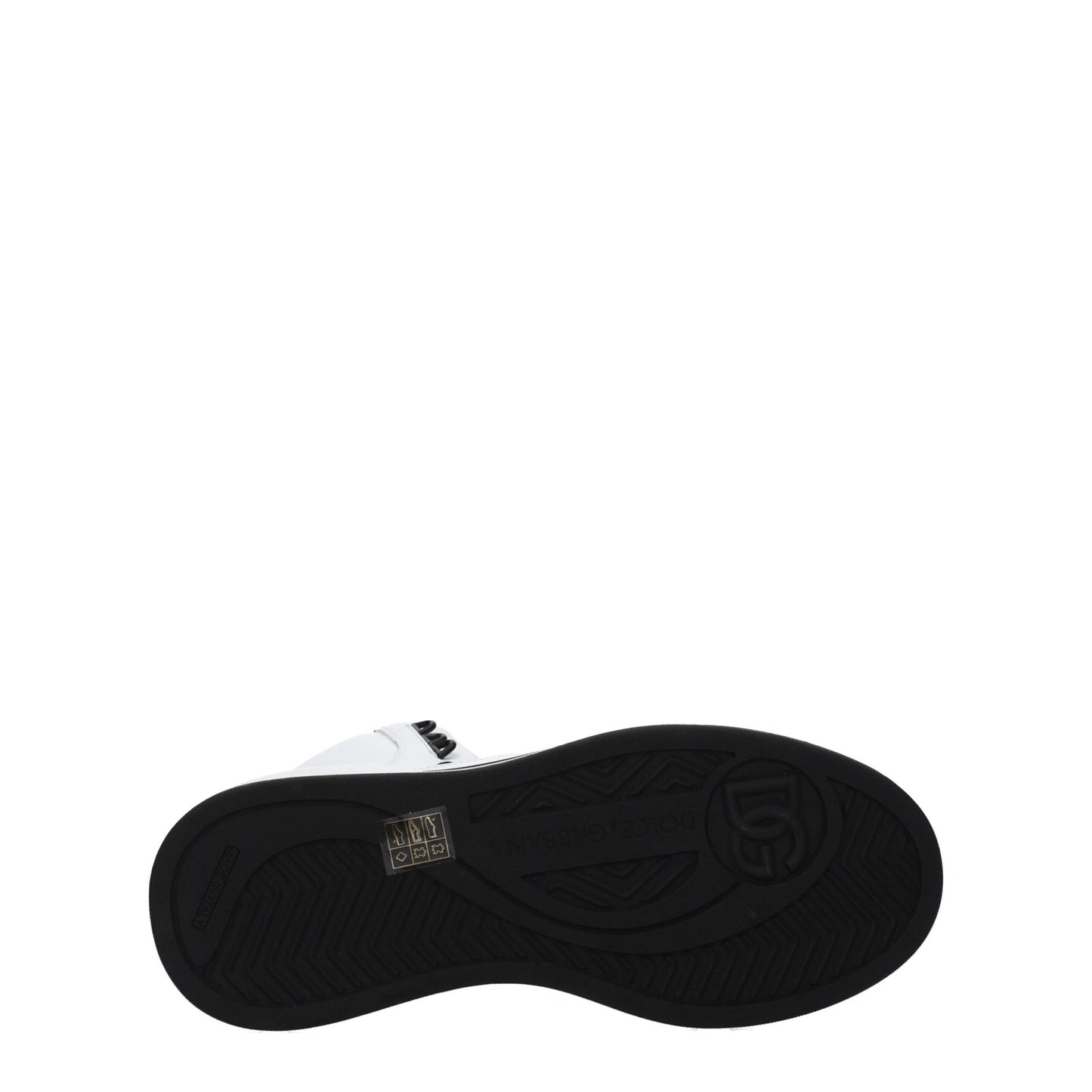 Dolce &amp; Gabbana – Hohe Sneakers aus weißem Leder