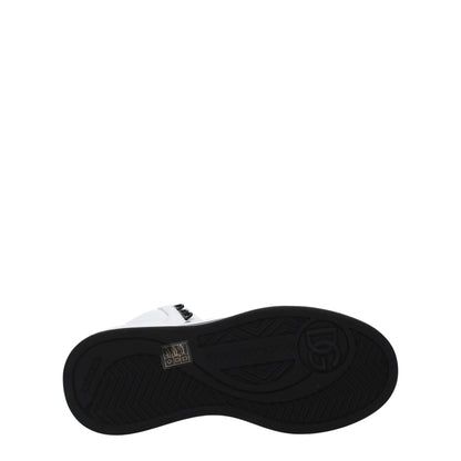 Dolce &amp; Gabbana – Hohe Sneakers aus weißem Leder