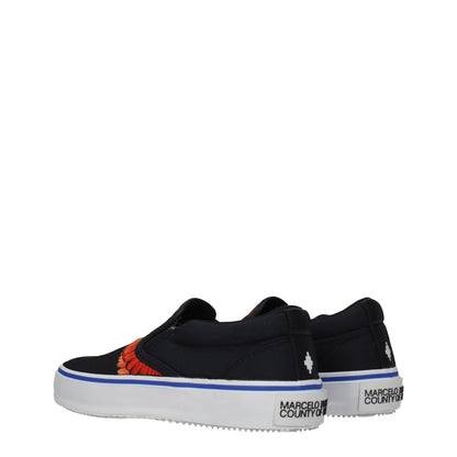 Marcelo Burlon Slip-On-Loafer aus schwarzem Stoff