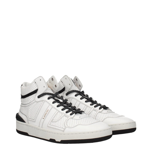Lanvin weiße Leder-High-Top-Sneakers