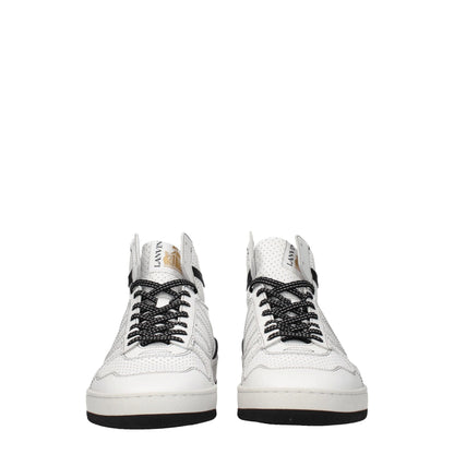 Lanvin weiße Leder-High-Top-Sneakers