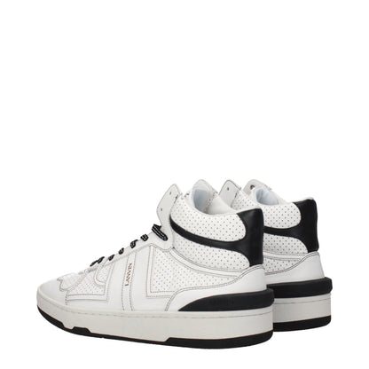 Lanvin weiße Leder-High-Top-Sneakers