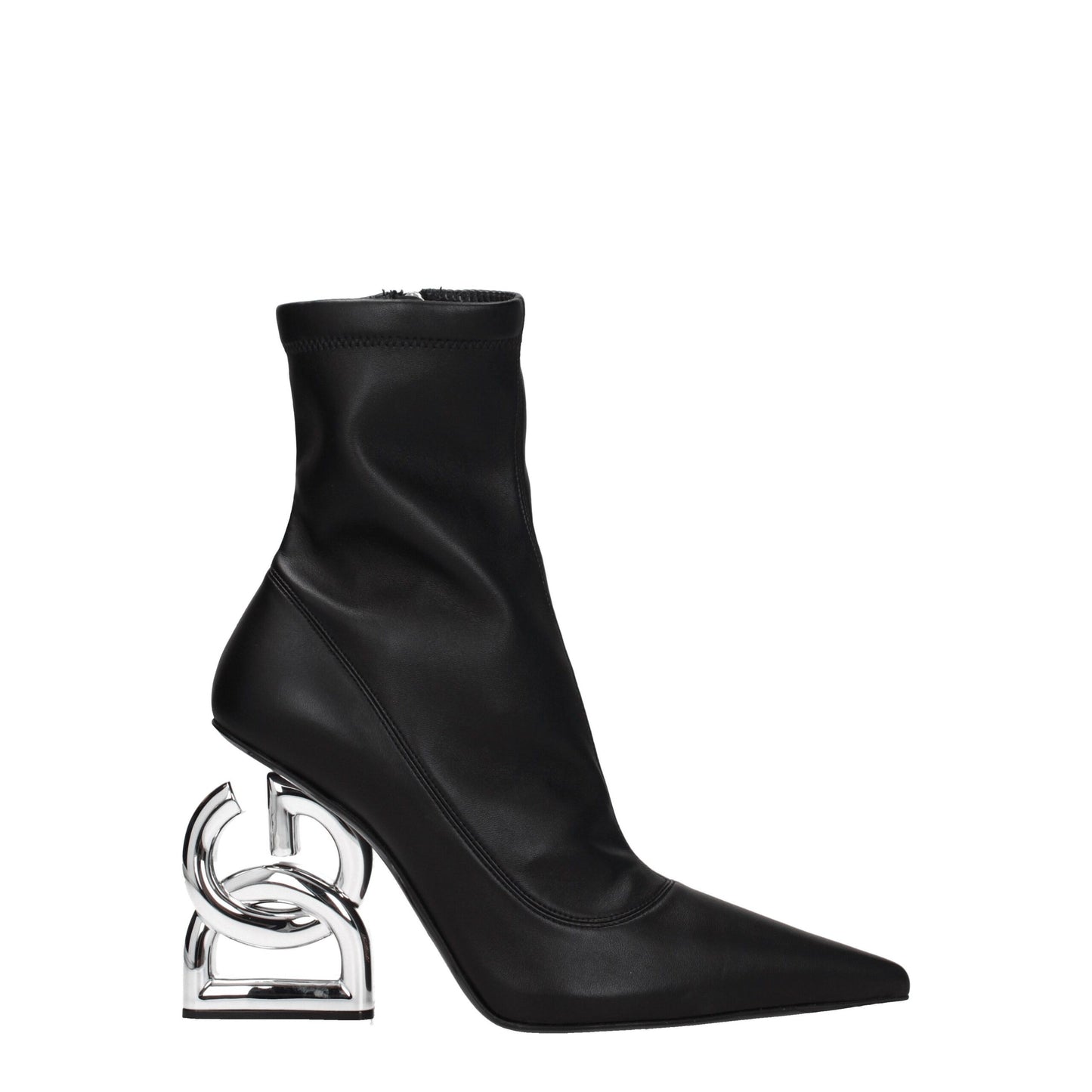 Dolce &amp; Gabbana Schwarze Lederstiefeletten
