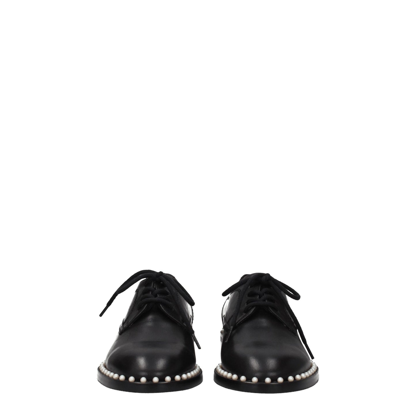 Stuart Weitzman Black Leather Oxfords And Derbies