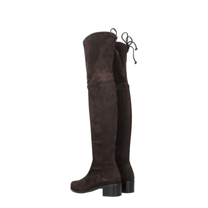 Stuart Weitzman Brown Leather Over The Knee