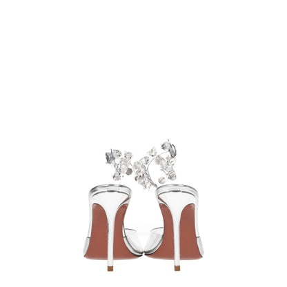 Amina Muaddi Transparente PVC-Pumps mit hohem Absatz