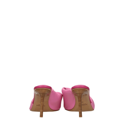 Jacquemus – Rosa Ledersandalen mit Stilettoabsatz