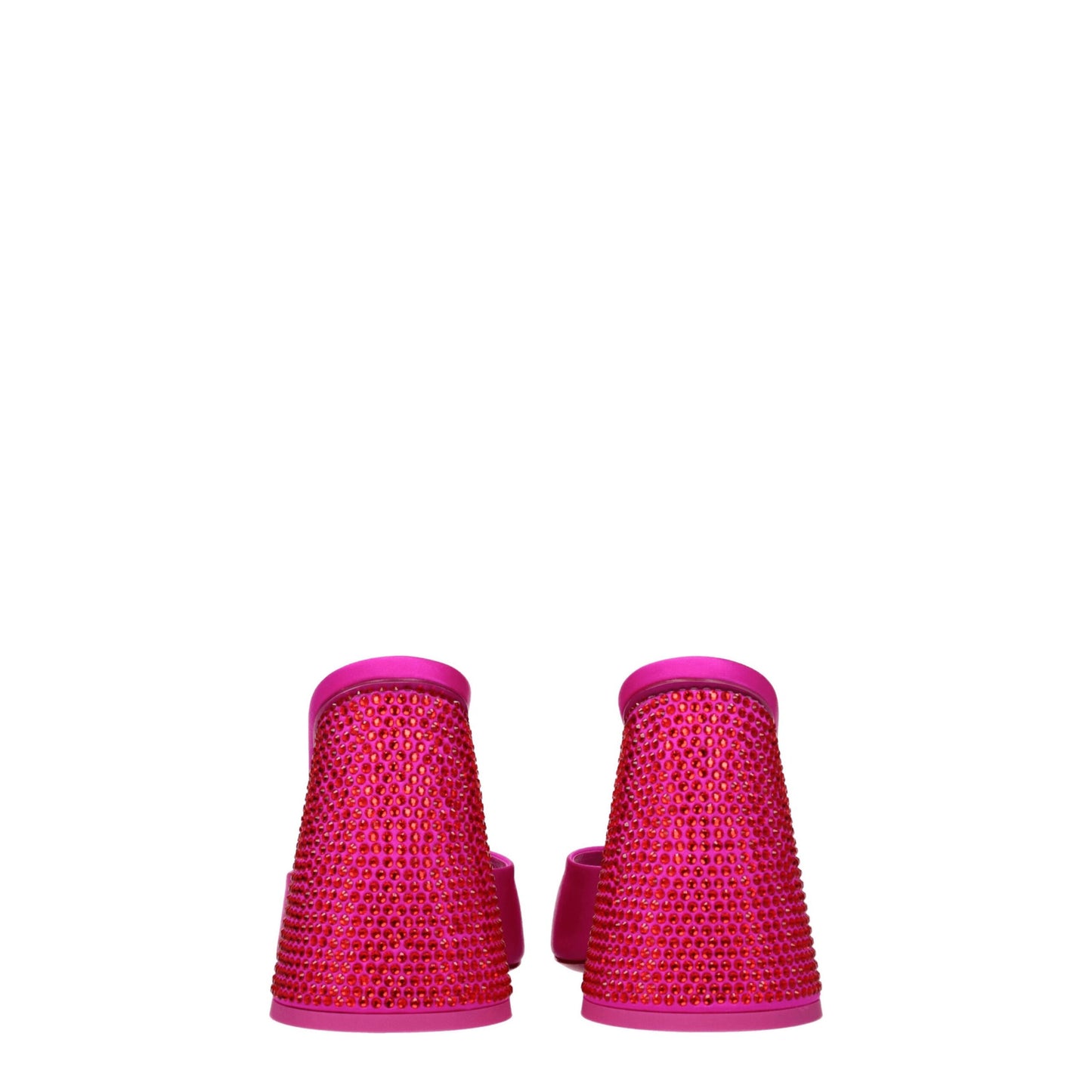 The Attico Pink Satin Platform Sandals