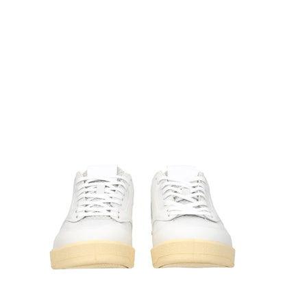 Jil Sander – Niedrige Sneakers aus weißem Leder