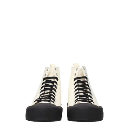 Jil Sander Beige Stoff High Tops