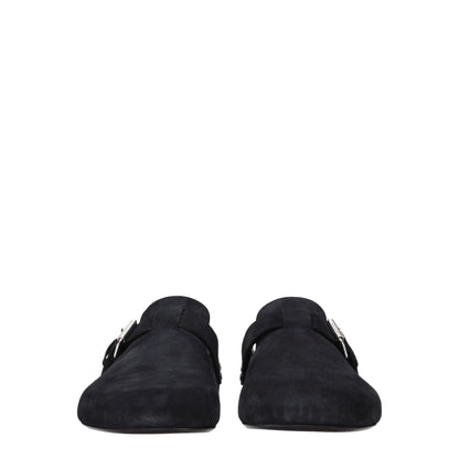 Isabel Marant Black Leather Slippers