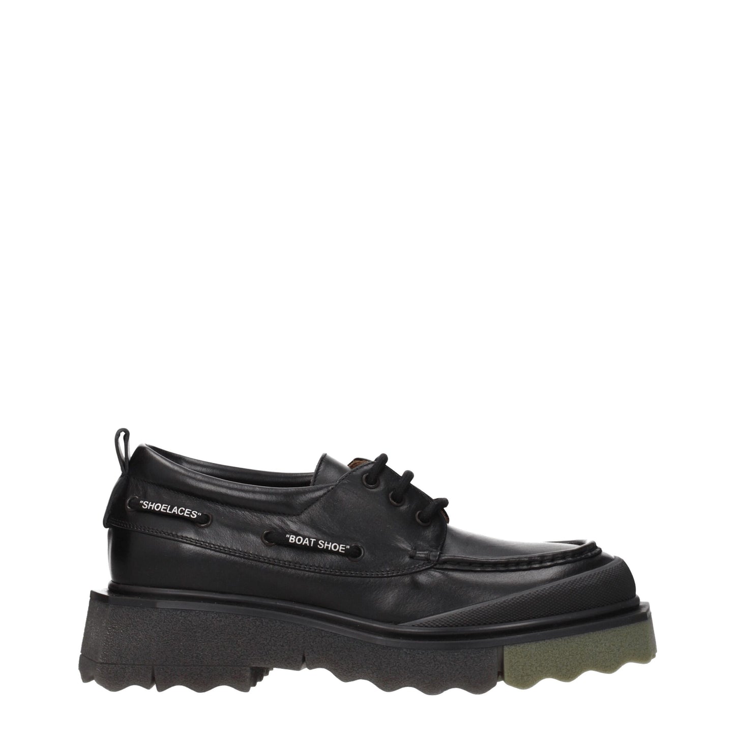 Off-White Slip-On-Loafer aus schwarzem Leder