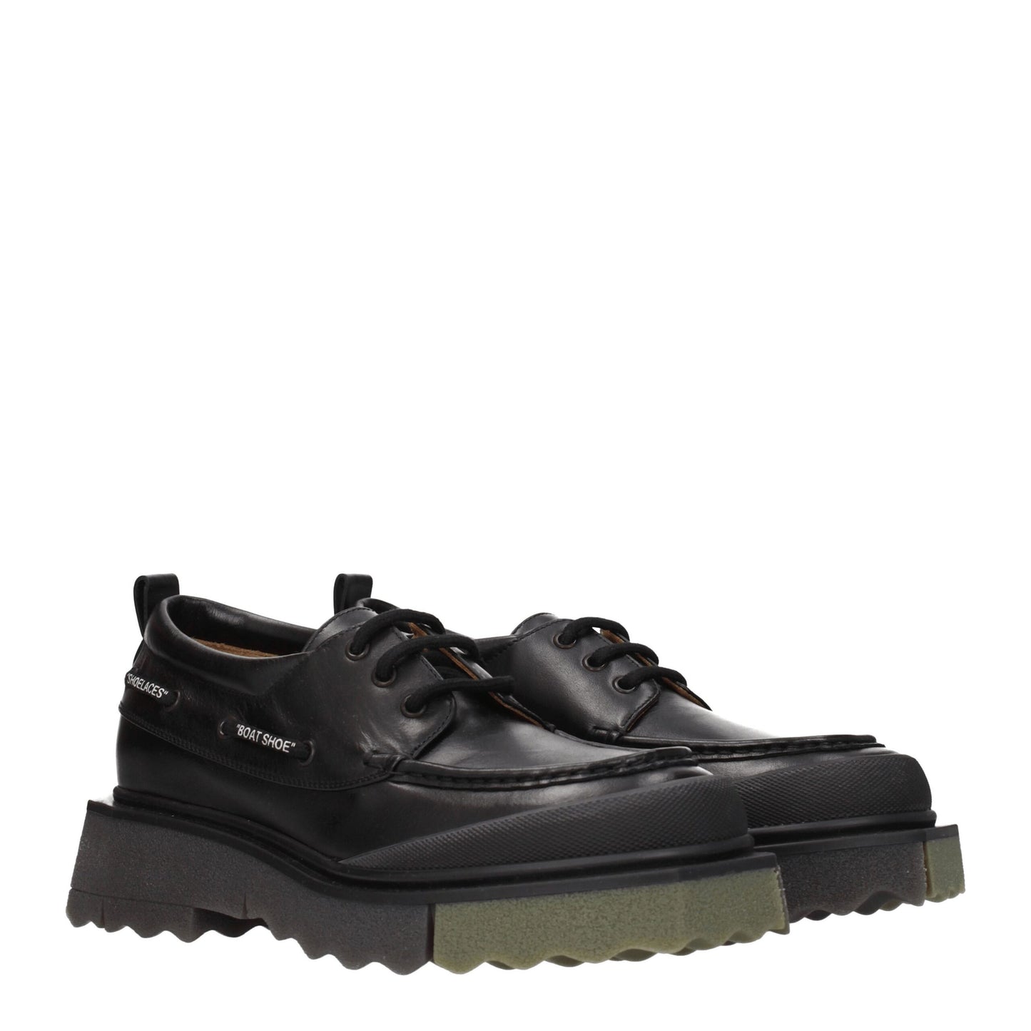 Off-White Slip-On-Loafer aus schwarzem Leder