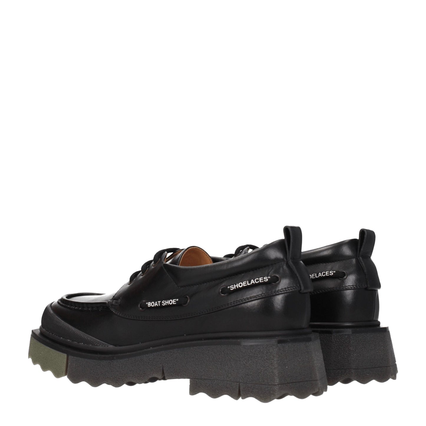 Off-White Slip-On-Loafer aus schwarzem Leder