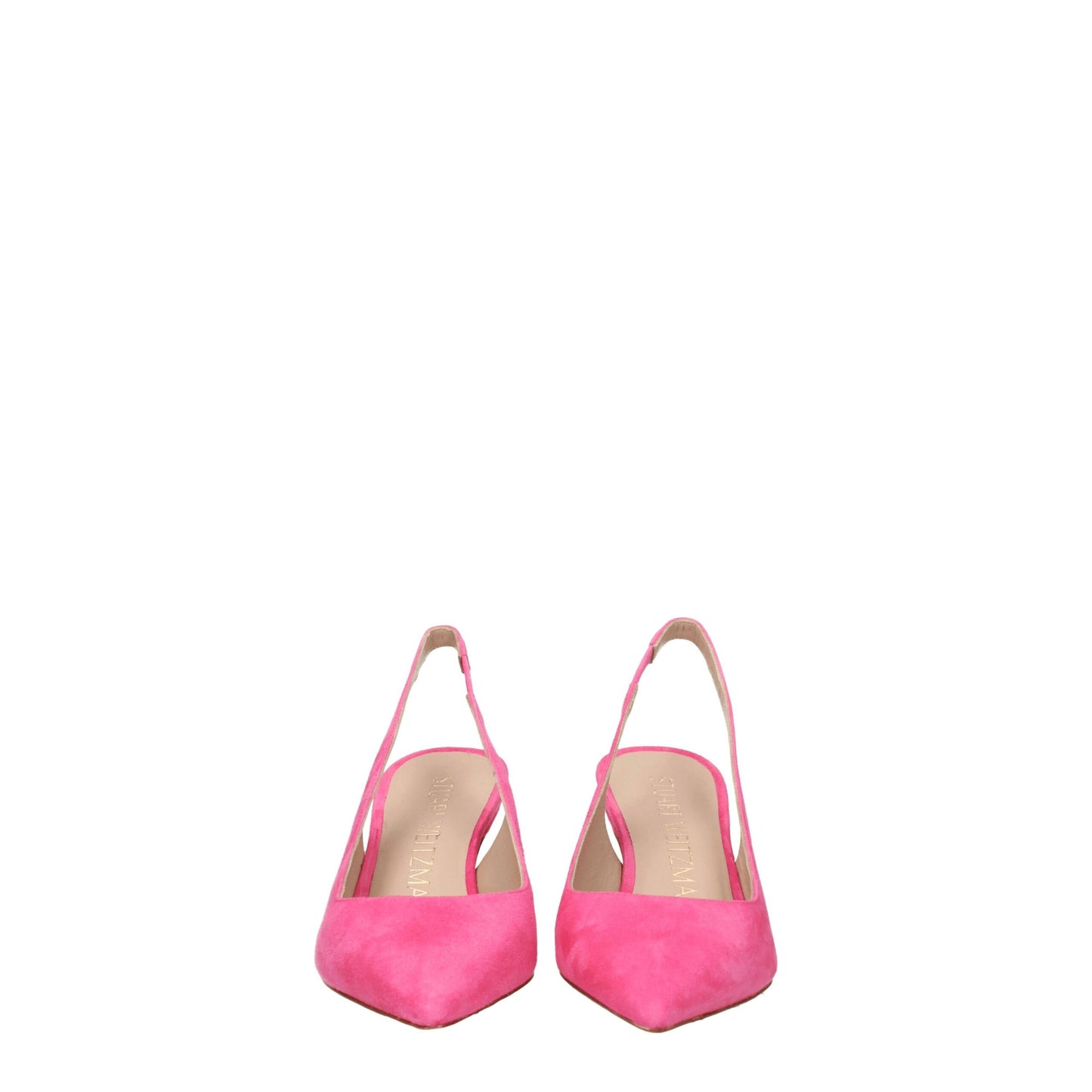 Stuart Weitzman – Rosa Pumps aus Leder mit hohem Absatz