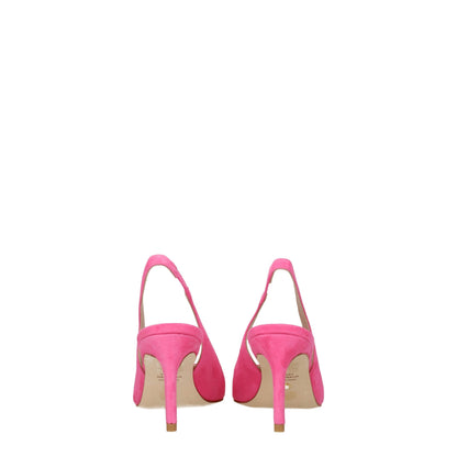Stuart Weitzman – Rosa Pumps aus Leder mit hohem Absatz