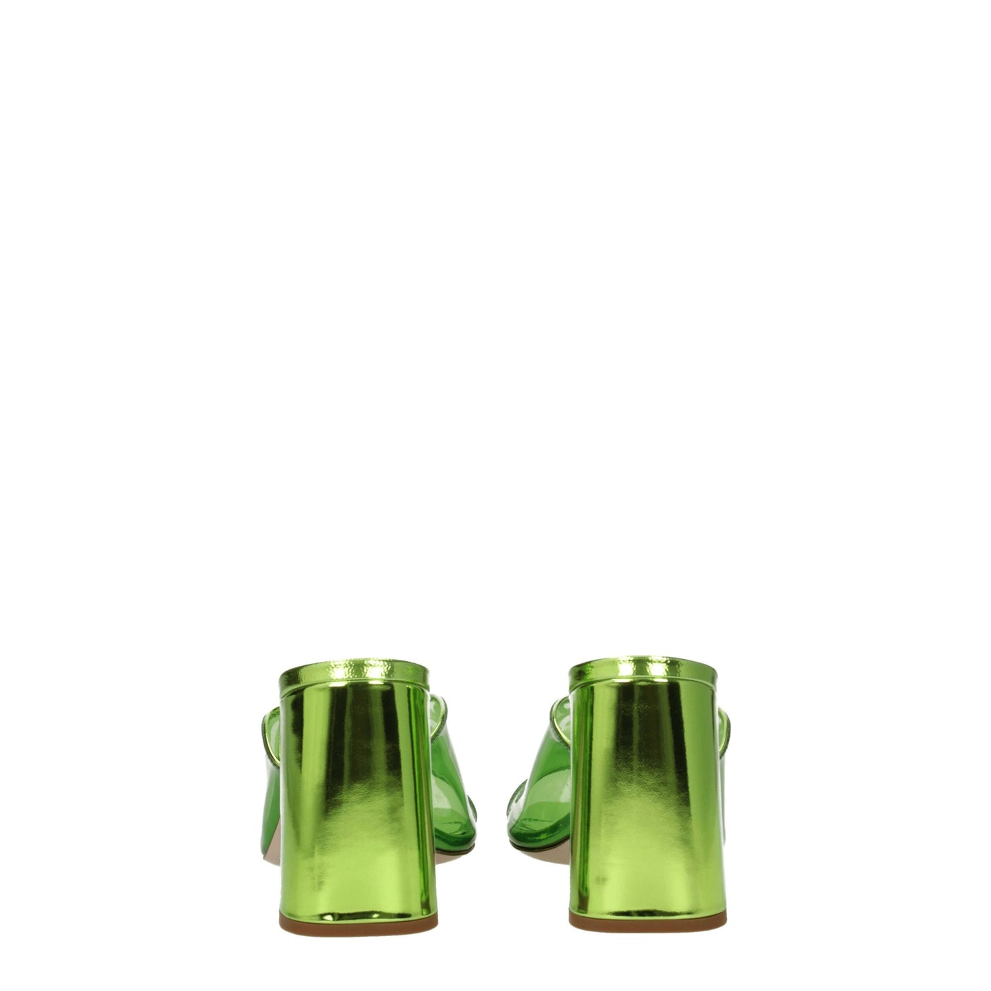 Grüne Plateauschuhe aus Plexiglas von Miu Miu