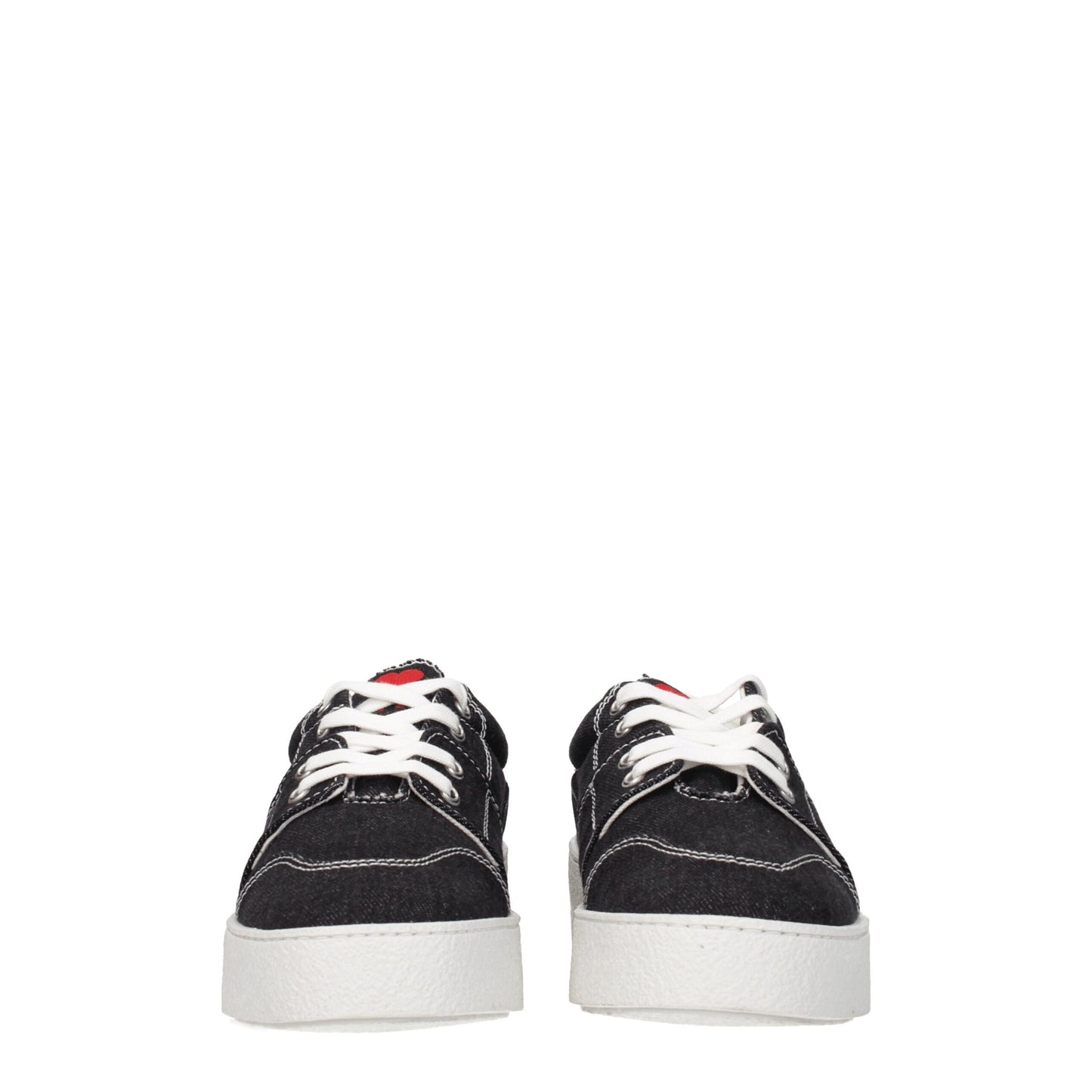 Ami Paris – Niedrige Sneakers aus schwarzem Stoff