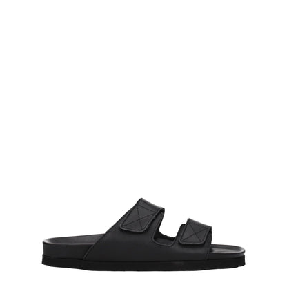 Palm Angels Schwarze Leder-Slipper