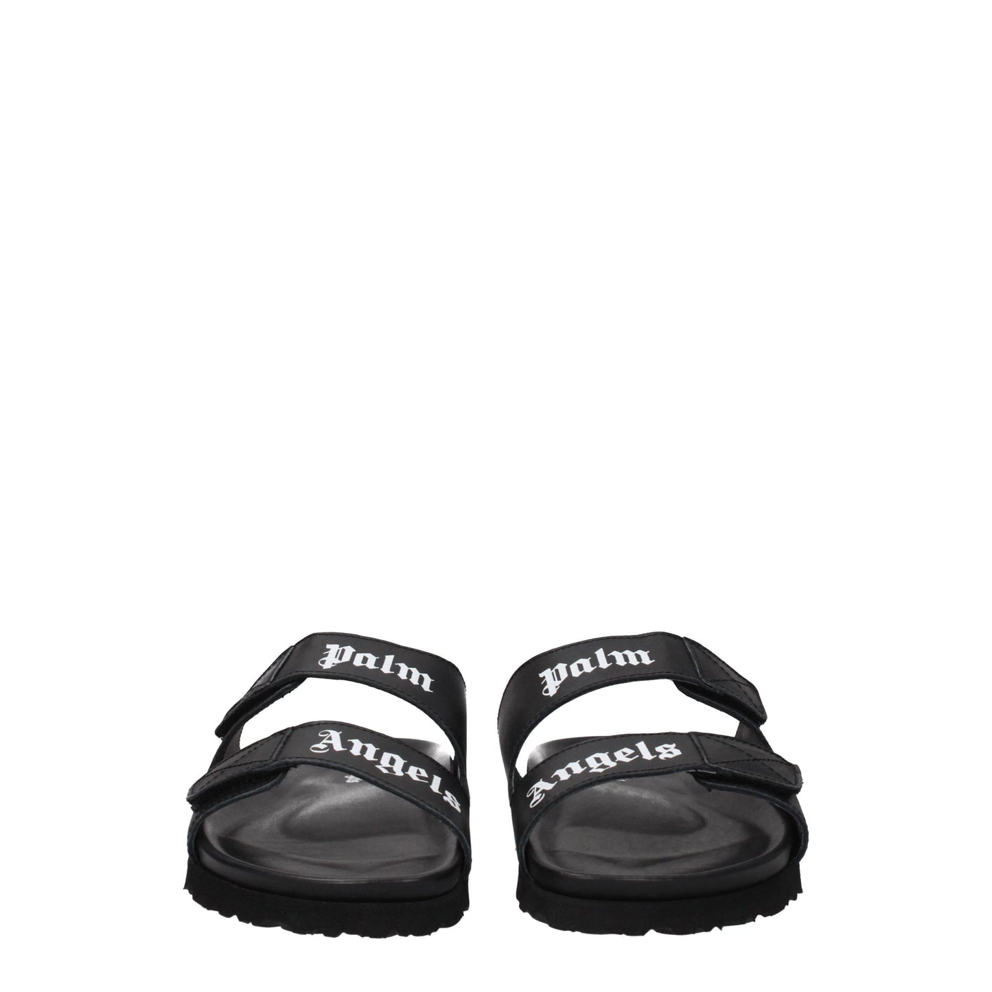 Palm Angels Schwarze Leder-Slipper