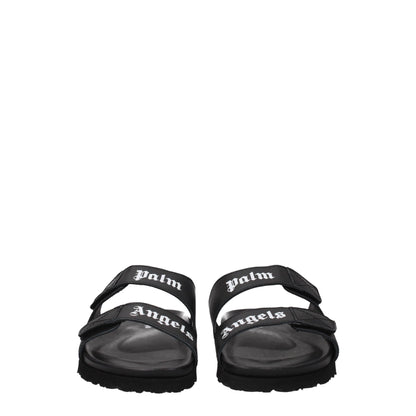 Palm Angels Schwarze Leder-Slipper