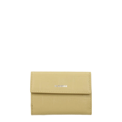 Jil Sander Yellow Leather Wallet