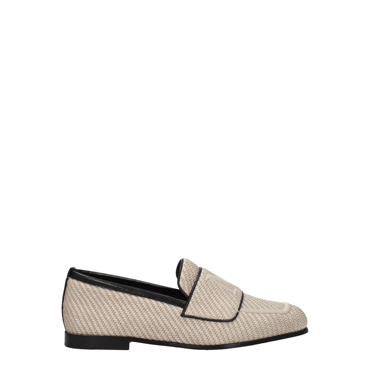 Max Mara – Slipper aus Stoff in Beige