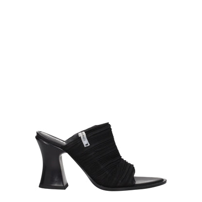 Premiata Plateau-Sandalen aus schwarzem Stoff
