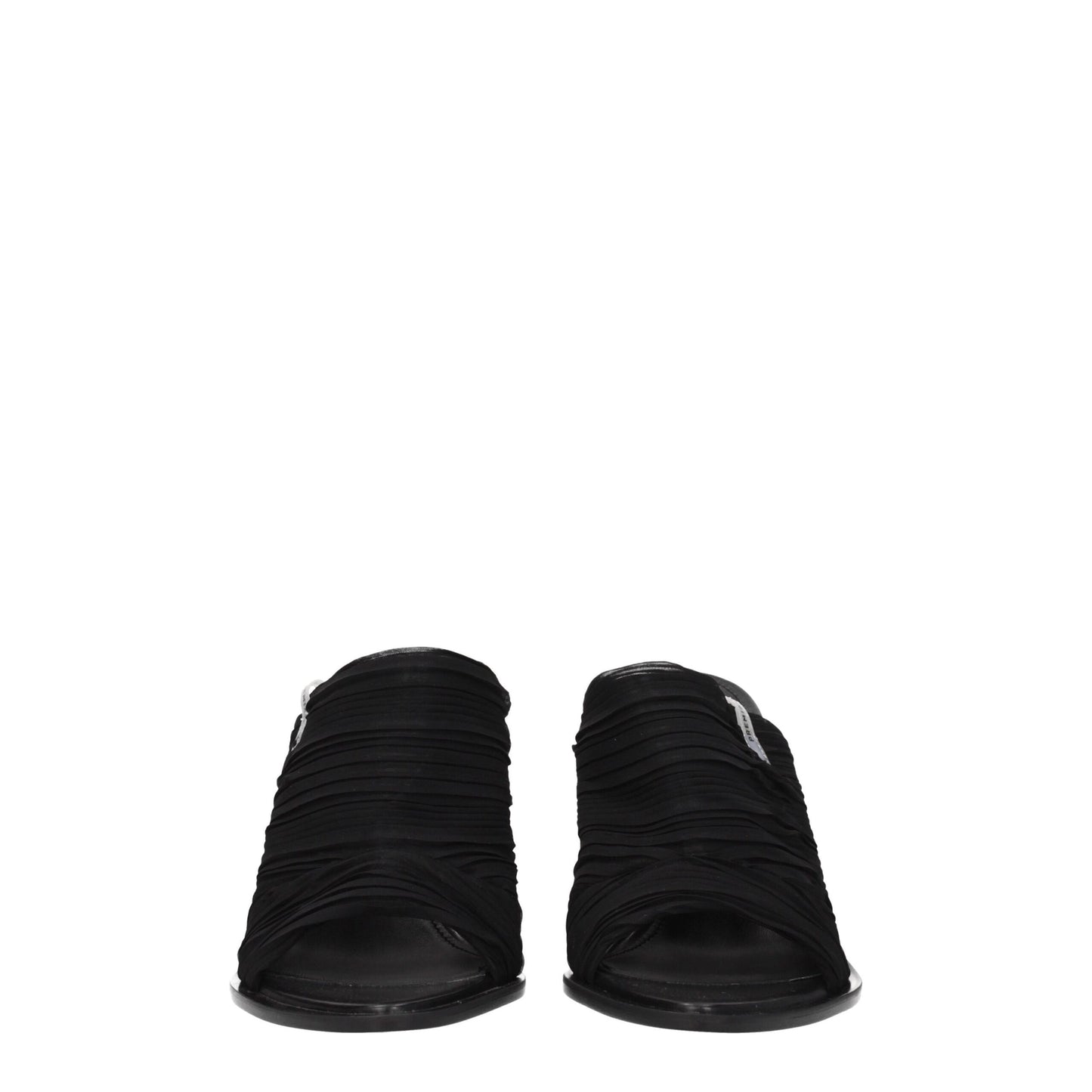 Premiata Plateau-Sandalen aus schwarzem Stoff