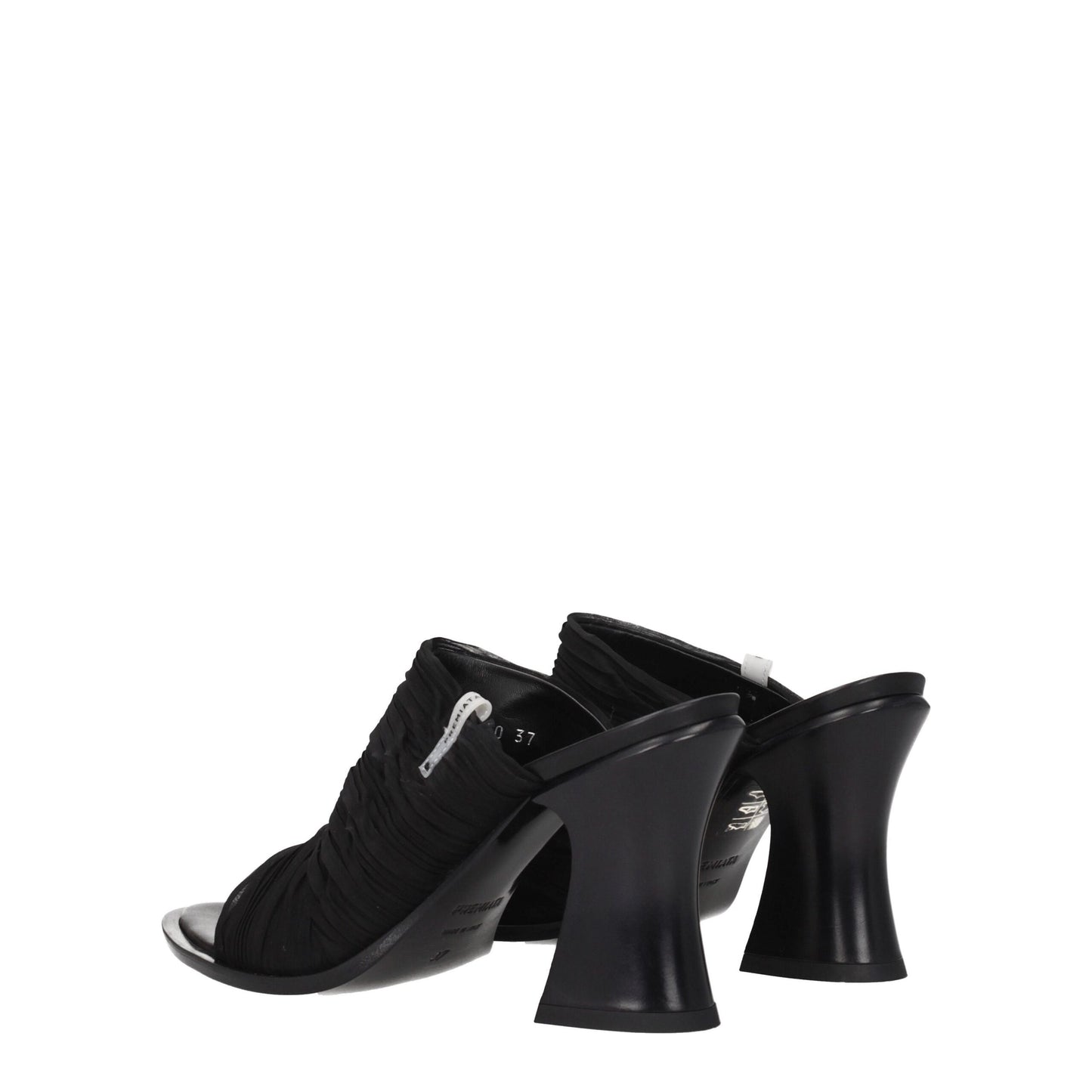 Premiata Plateau-Sandalen aus schwarzem Stoff