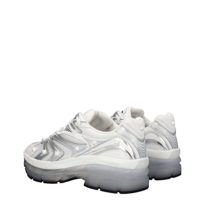 Valentino Garavani – Sportliche Sneakers aus weißem Stoff