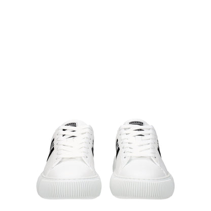 Versace Sneaker aus weißem Leder mit niedrigem Schaft