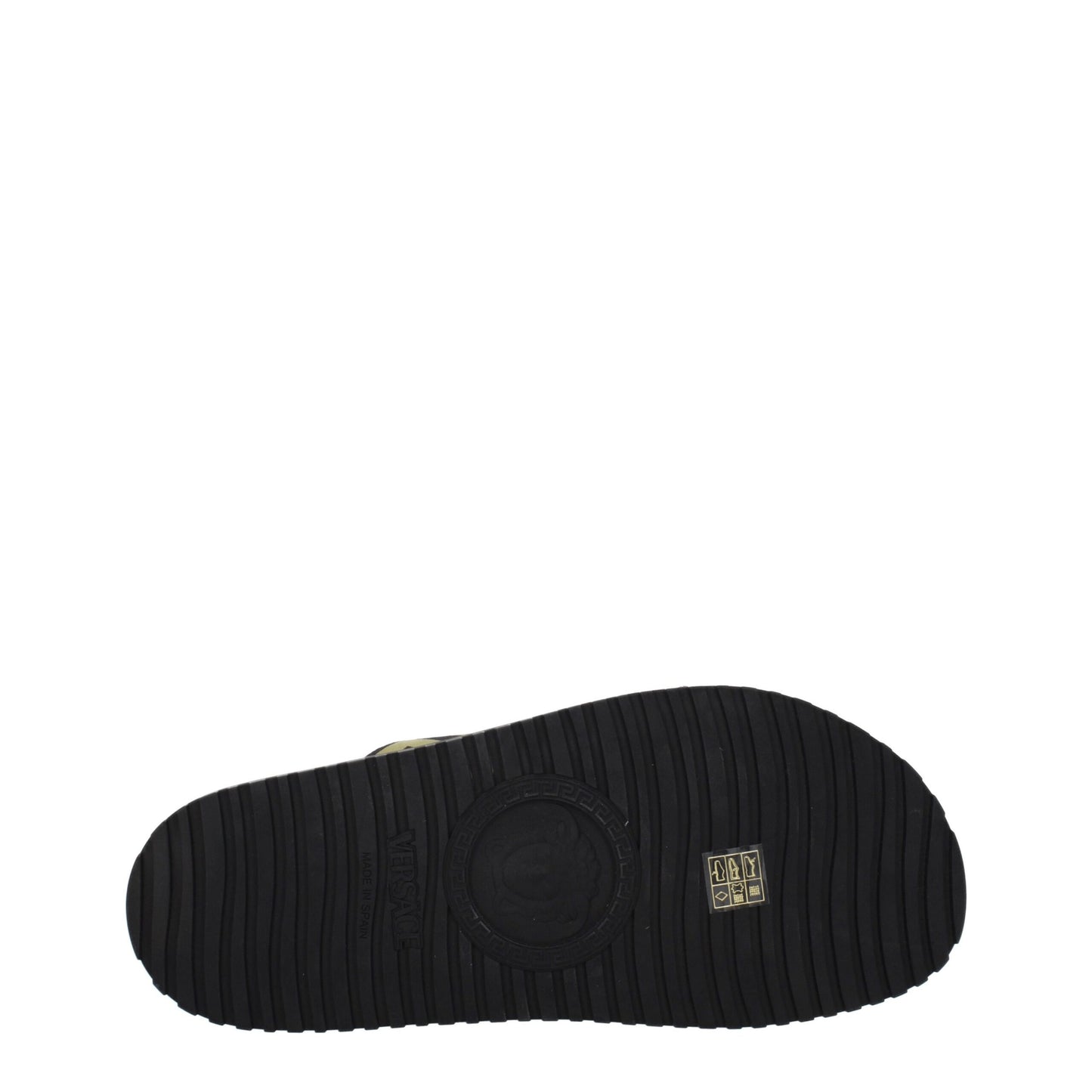 Versace Hausschuhe aus schwarzem Stoff