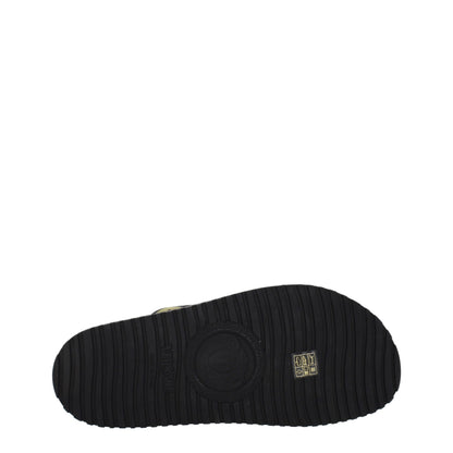 Versace Hausschuhe aus schwarzem Stoff