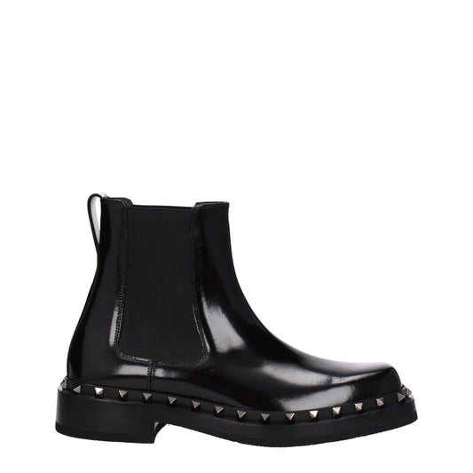 Valentino Garavani – Schwarze Lederstiefeletten