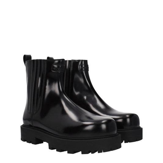 Schwarze Ankle Boots aus Leder von Givenchy