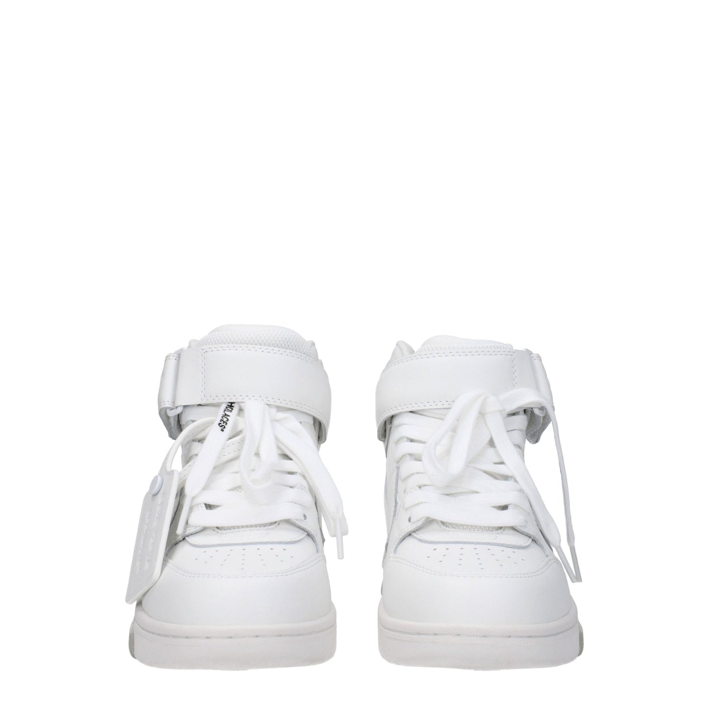 Off-White weiße Leder-High-Top-Sneaker