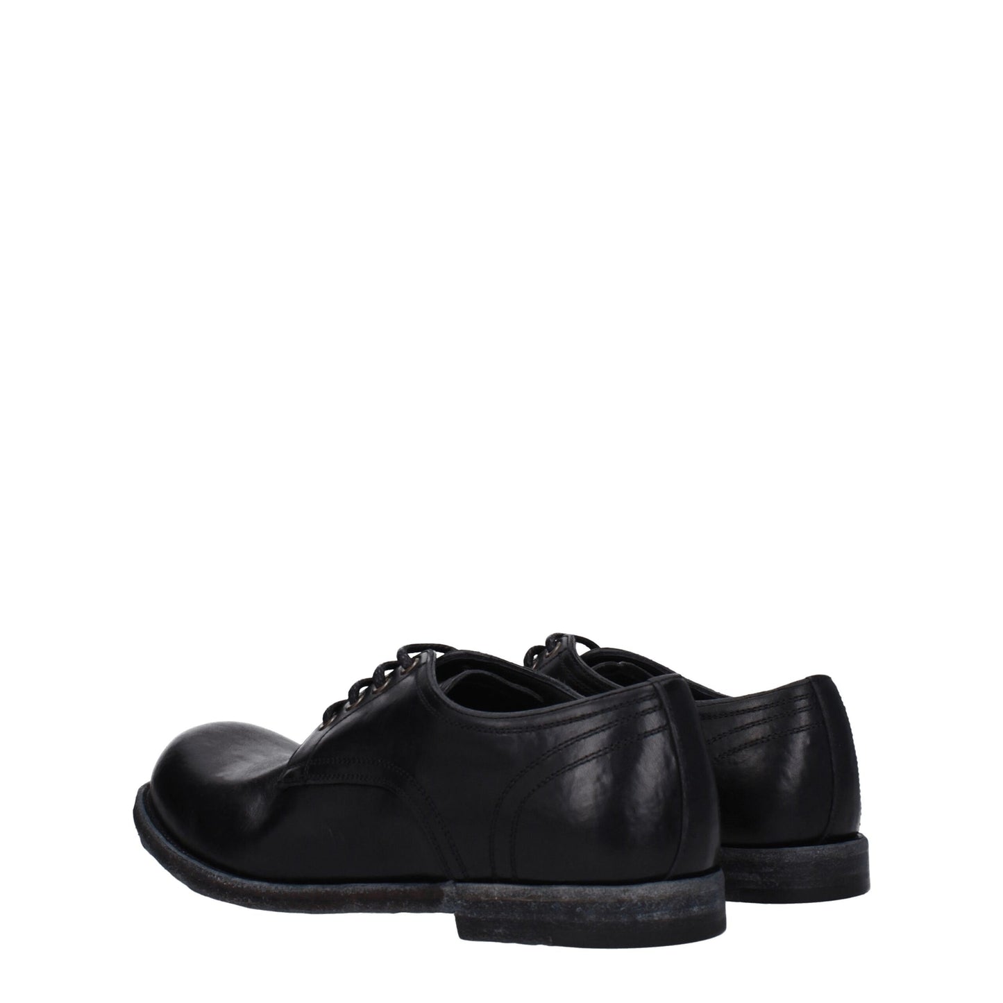 Dolce &amp; Gabbana – Oxfords und Derbys aus schwarzem Leder