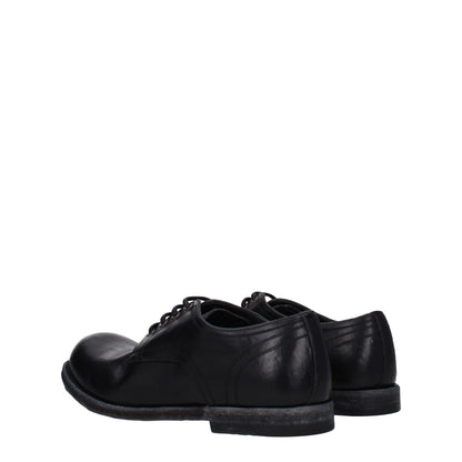 Dolce &amp; Gabbana – Oxfords und Derbys aus schwarzem Leder