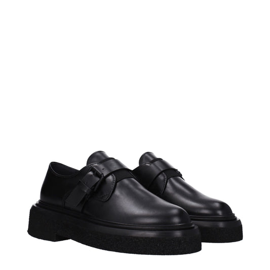 Max Mara – Oxfords und Derbys aus schwarzem Leder